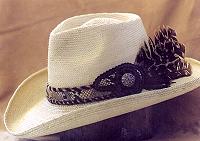 Navajo Straw Cowboy Hat
